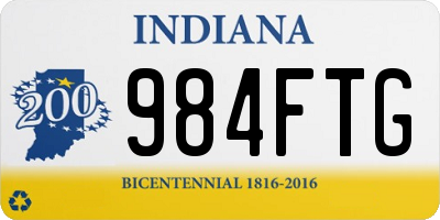 IN license plate 984FTG