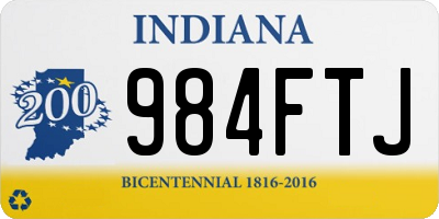 IN license plate 984FTJ