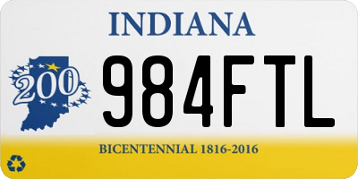 IN license plate 984FTL