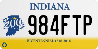 IN license plate 984FTP