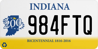 IN license plate 984FTQ