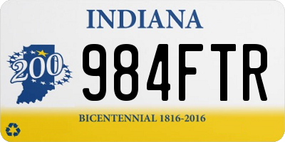 IN license plate 984FTR