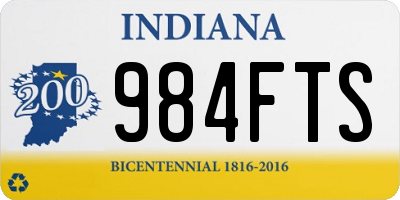 IN license plate 984FTS