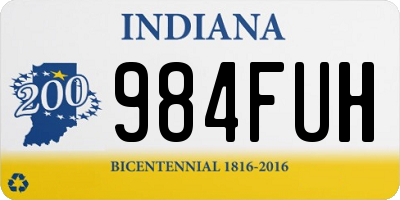 IN license plate 984FUH