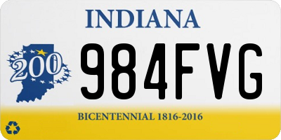 IN license plate 984FVG