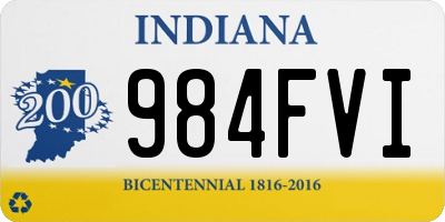 IN license plate 984FVI