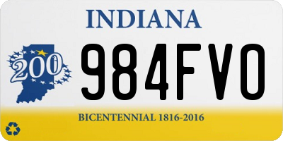 IN license plate 984FVO