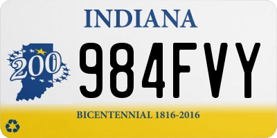 IN license plate 984FVY