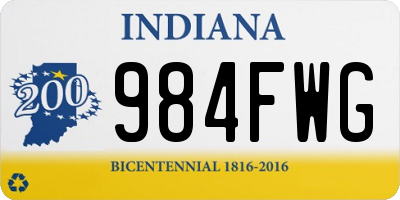 IN license plate 984FWG