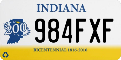 IN license plate 984FXF