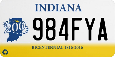 IN license plate 984FYA