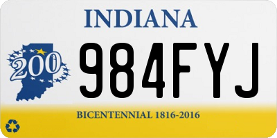 IN license plate 984FYJ