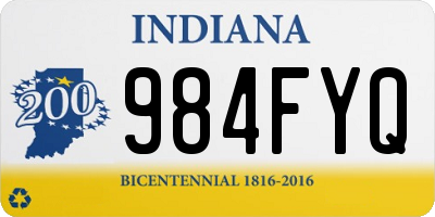 IN license plate 984FYQ
