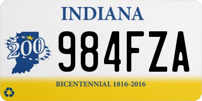 IN license plate 984FZA