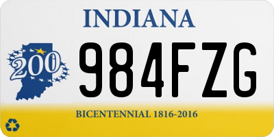 IN license plate 984FZG