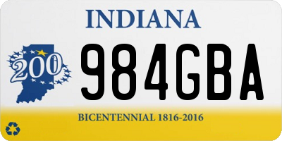 IN license plate 984GBA