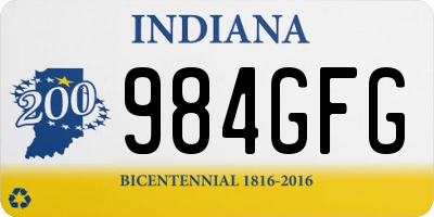 IN license plate 984GFG