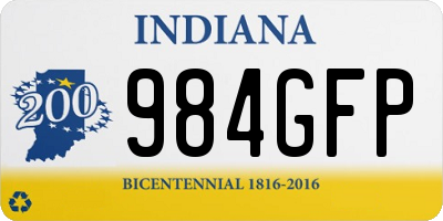 IN license plate 984GFP