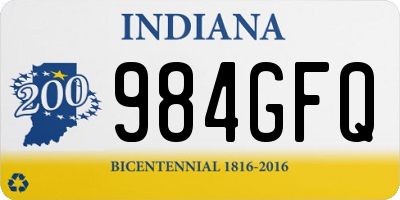 IN license plate 984GFQ