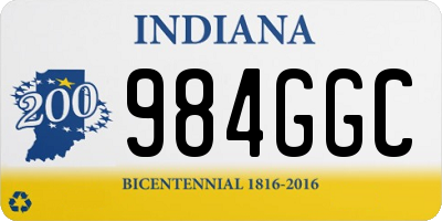 IN license plate 984GGC