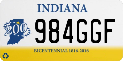 IN license plate 984GGF