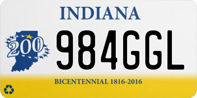 IN license plate 984GGL