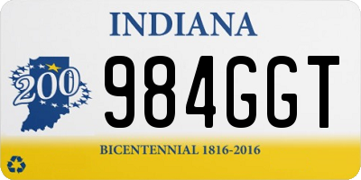 IN license plate 984GGT