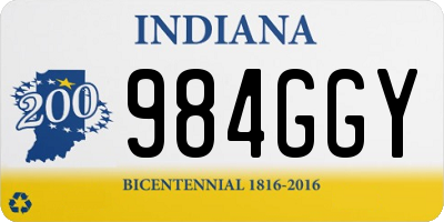 IN license plate 984GGY