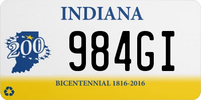 IN license plate 984GI