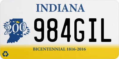 IN license plate 984GIL