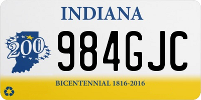 IN license plate 984GJC