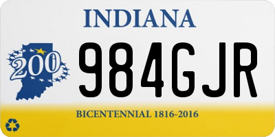 IN license plate 984GJR