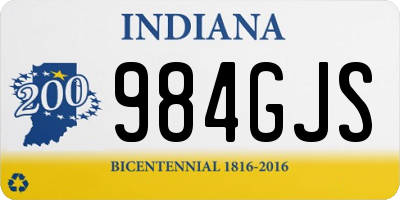 IN license plate 984GJS
