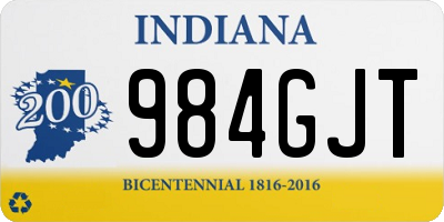 IN license plate 984GJT