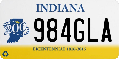 IN license plate 984GLA