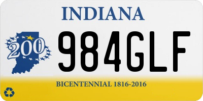 IN license plate 984GLF