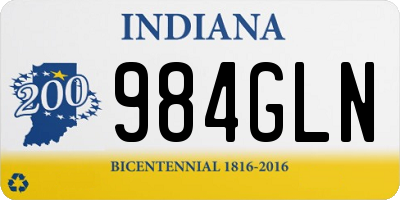 IN license plate 984GLN