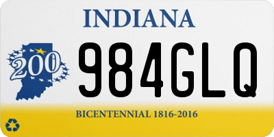 IN license plate 984GLQ