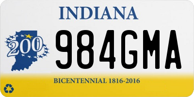 IN license plate 984GMA