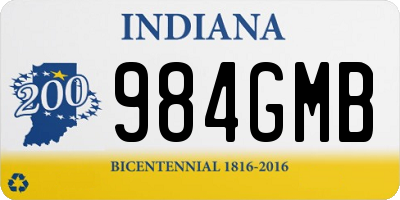 IN license plate 984GMB