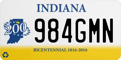 IN license plate 984GMN