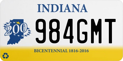 IN license plate 984GMT