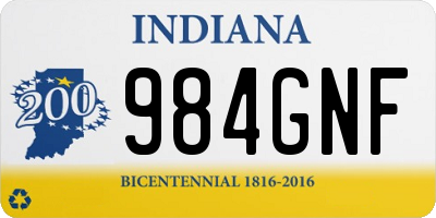 IN license plate 984GNF