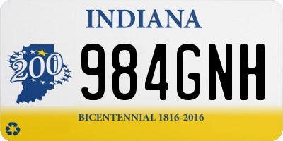 IN license plate 984GNH