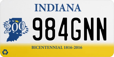 IN license plate 984GNN