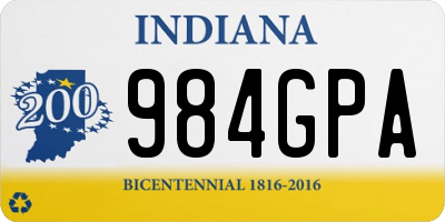 IN license plate 984GPA