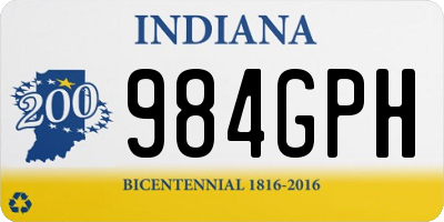 IN license plate 984GPH