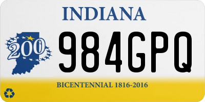 IN license plate 984GPQ