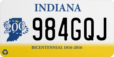 IN license plate 984GQJ