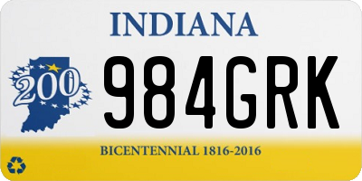 IN license plate 984GRK